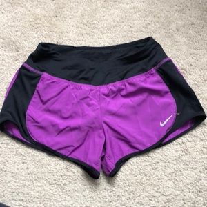 purple nike shorts